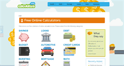 Desktop Screenshot of calculators.org