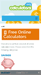 Mobile Screenshot of calculators.org